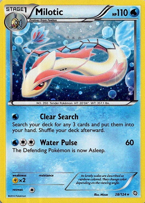 Dragons Exalted Milotic #28/124 Galaxy Holo